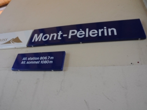 Arrivé en haut du funiculaire du Mont-Pèlerin