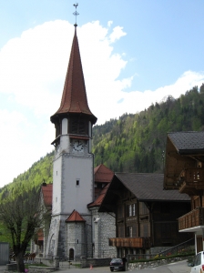 La nouvelle église de Jaun