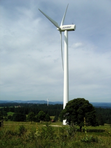 Une éolienne, au Mont-Crosin