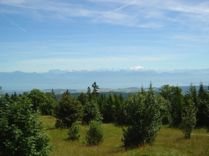 Grandiose panorama sur les Alpes