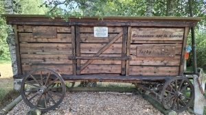 Char utilisé pour le transport de la tourbe