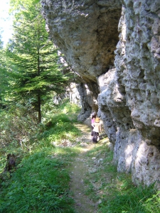 Sous les grands rochers