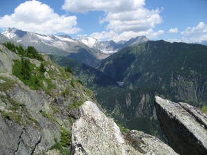 Glacier d'Aletsch et Wannenhorn (arrière)