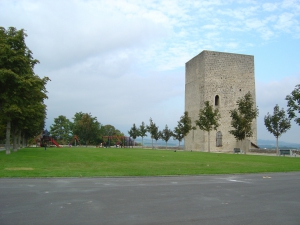 L'esplanade du château d'Orbe