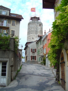 L'arrivée sur l'esplanade du château