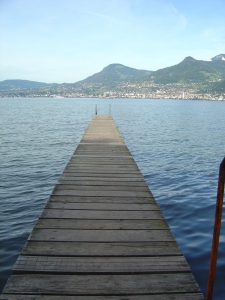 Vue depuis les Grangettes sur le lac Léman et Montreux