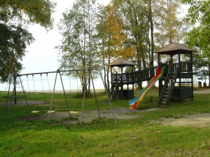 La place de jeu de la plage