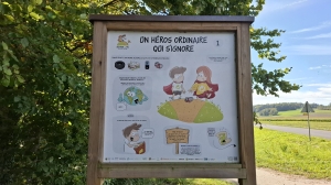 Le départ du Sentier du tri