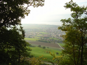 Vue sur Yvonand et le Lac de Neuchâtel