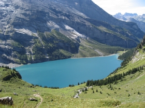 Descente vers le lac