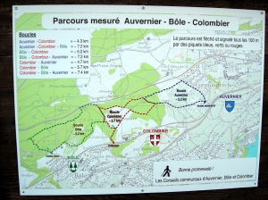 Plan du parcours mesuré