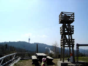 Place de pique-nique sur le Gibloux, en rentrant par le sentier botanique