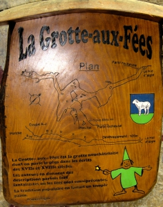 Le plan de la Grotte-aux-Fées