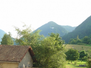 Le Chapeau de Napoléon, vue depuis Boveresse