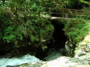 Petit pont enjambant la Venoge, juste avant les chutes