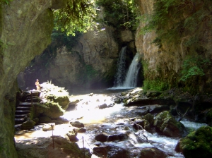 Les chutes, à la Tine de Conflens