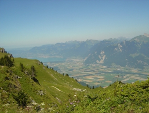 Vue sur le Lac Léman, depuis la Pointe des Ombrieux