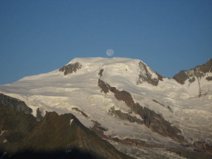 Coucher de lune sur l'Alphubel