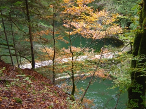 Le petit barrage, en contrebas du barrage du Châtelot