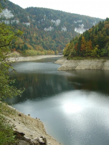 Le lac de Moron, dont le niveau est très bas (octobre 2009)