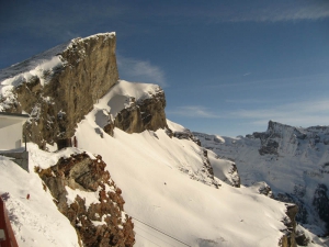 Arrivée au col de la Gemmi