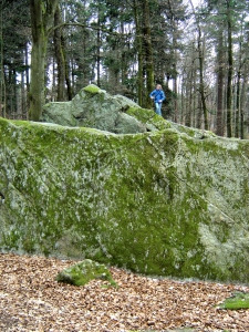 Des blocs erratiques à escalader