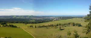 Vue au nord, en direction de La Chaux-de-Fonds