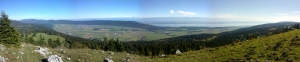 Vue au sud, en direction des Alpes