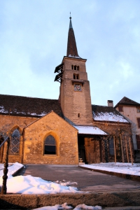 Temple de Corcelles, point de départ des trois promenades