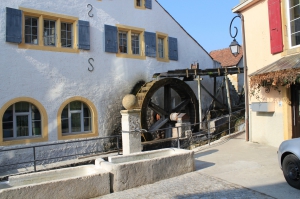 La roue du moulin de Saint-Blaise