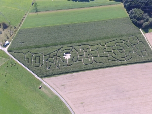 Magnifique labyrinthe, vue d'avion