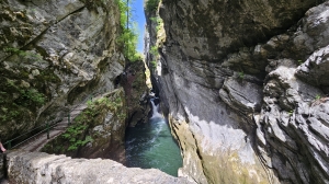 L'Areuse, au fond d'une gorge étroite