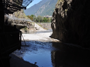 A la sortie des gorges, on peux même voir des poissons