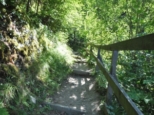 Le début du sentier des gorges