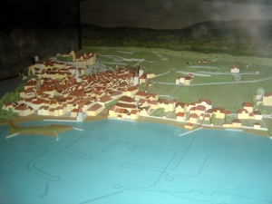 Maquette de Neuchâtel au XVIIIe siècle, dans la Tour des Prisons