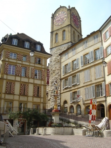 La Croix du Marché et la Tour de Diesse