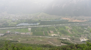 vue sur les étangs de Grône