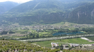 vue sur les étangs de Grône