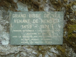 Quelques explications sur l'histoire du Bisse de Vex