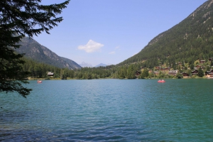 Le lac de Champex, depuis la rive est