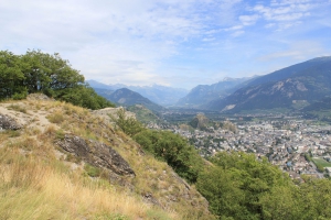 Vue sur Sion depuis le sommet