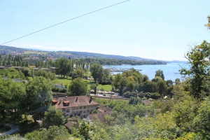 Vue depuis le funiculaire, au départ de Bienne