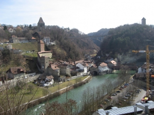 Sarine et pont de Berne