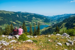 Un jolie point de vue à l'entrée du Val Brecca