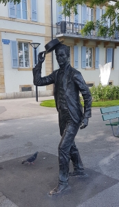 Homme bourgeois à Neuchâtel, vers 1910