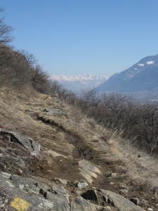 Au loin, le Bietschhorn