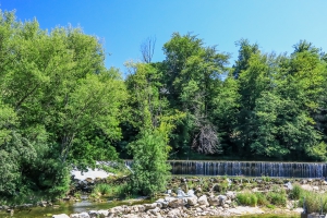 début de la balade zone naturelle du Pervou 