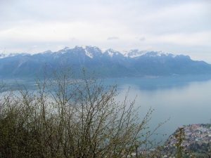 Le Grammont et le Léman vus de la place de piquenique