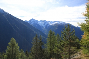 Vue magnifique sur les montagnes