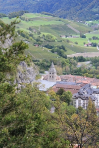 Vue sur l'Abbaye de St-Maurice